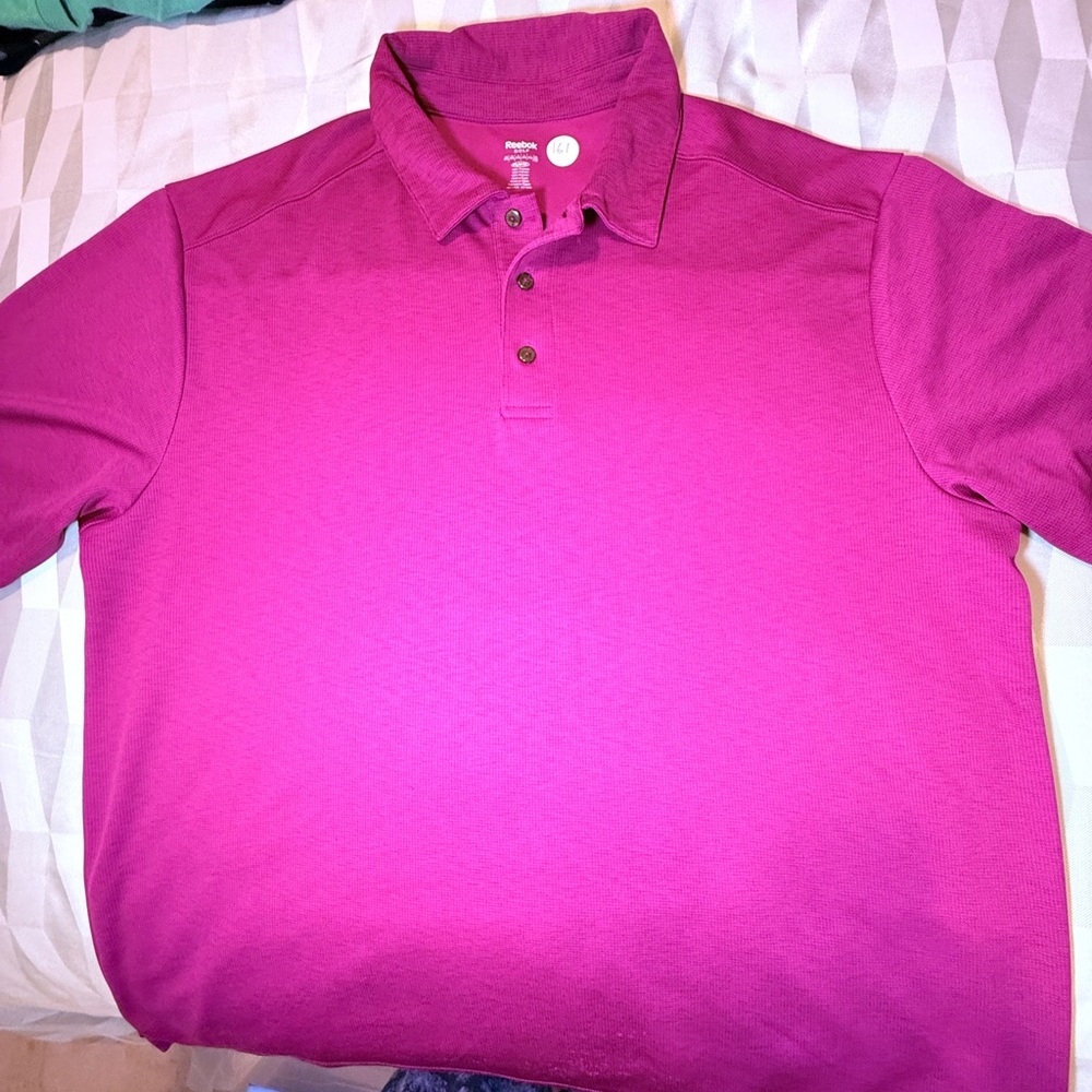 Reebok Magenta Men's Polo Shirt